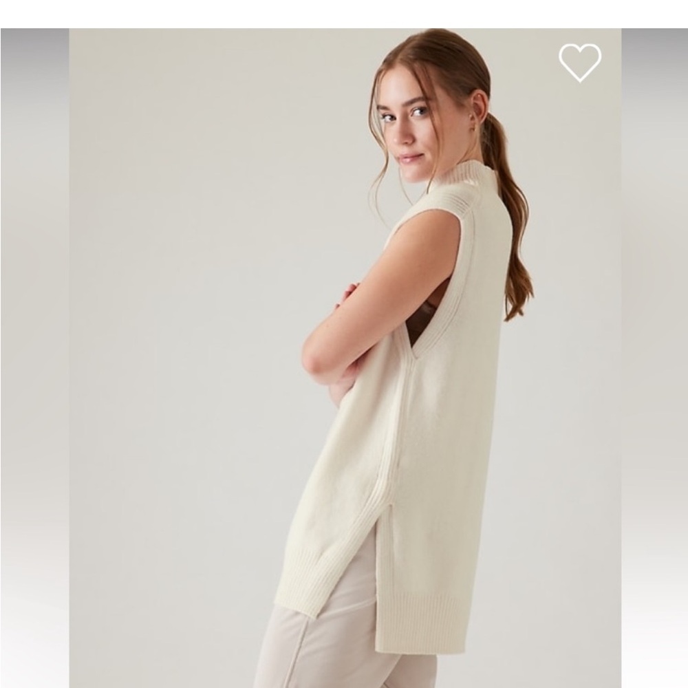 New Athleta Alpine Tabard Cashmere Sweater sz XS
